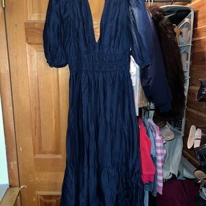 Abercrombie & Fitch Deep Blue Long Sleeve Dress